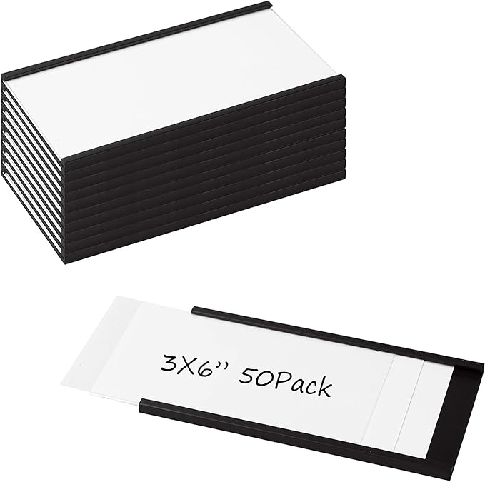 Realth C Channel Magnetic Label Holders 50 Pack 3'' x 6'' - Image 6