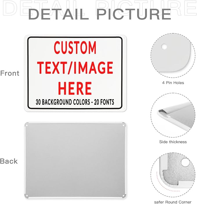 Custom Sign Personalized Custom Metal Sign, Customize - Image 5
