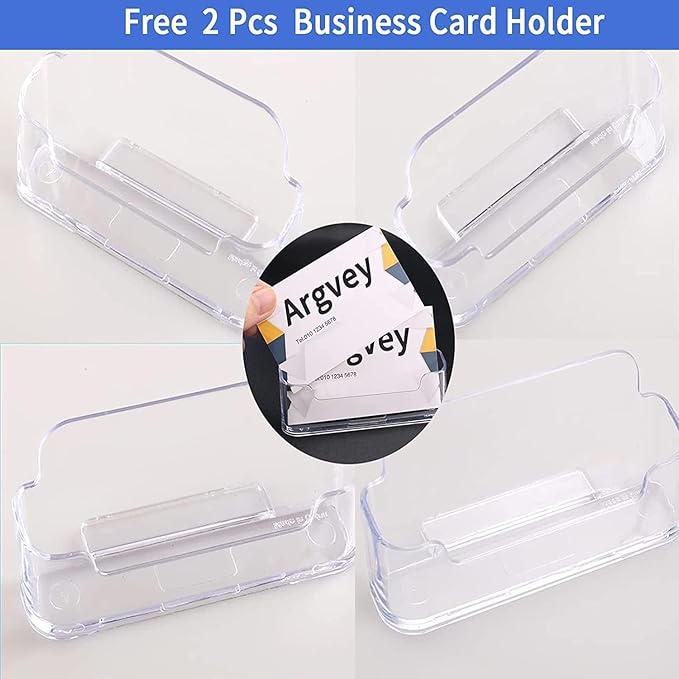 Argvey Acrylic Brochure Holder 8.5 x 11 inches, 4 Pack Clear Brochure Display - Image 6