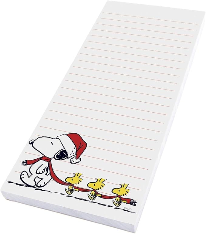 Graphique Snoopy Scarf Train Magnetic Notepad | 100 Tear-Away Sheets | Grocery - Image 3