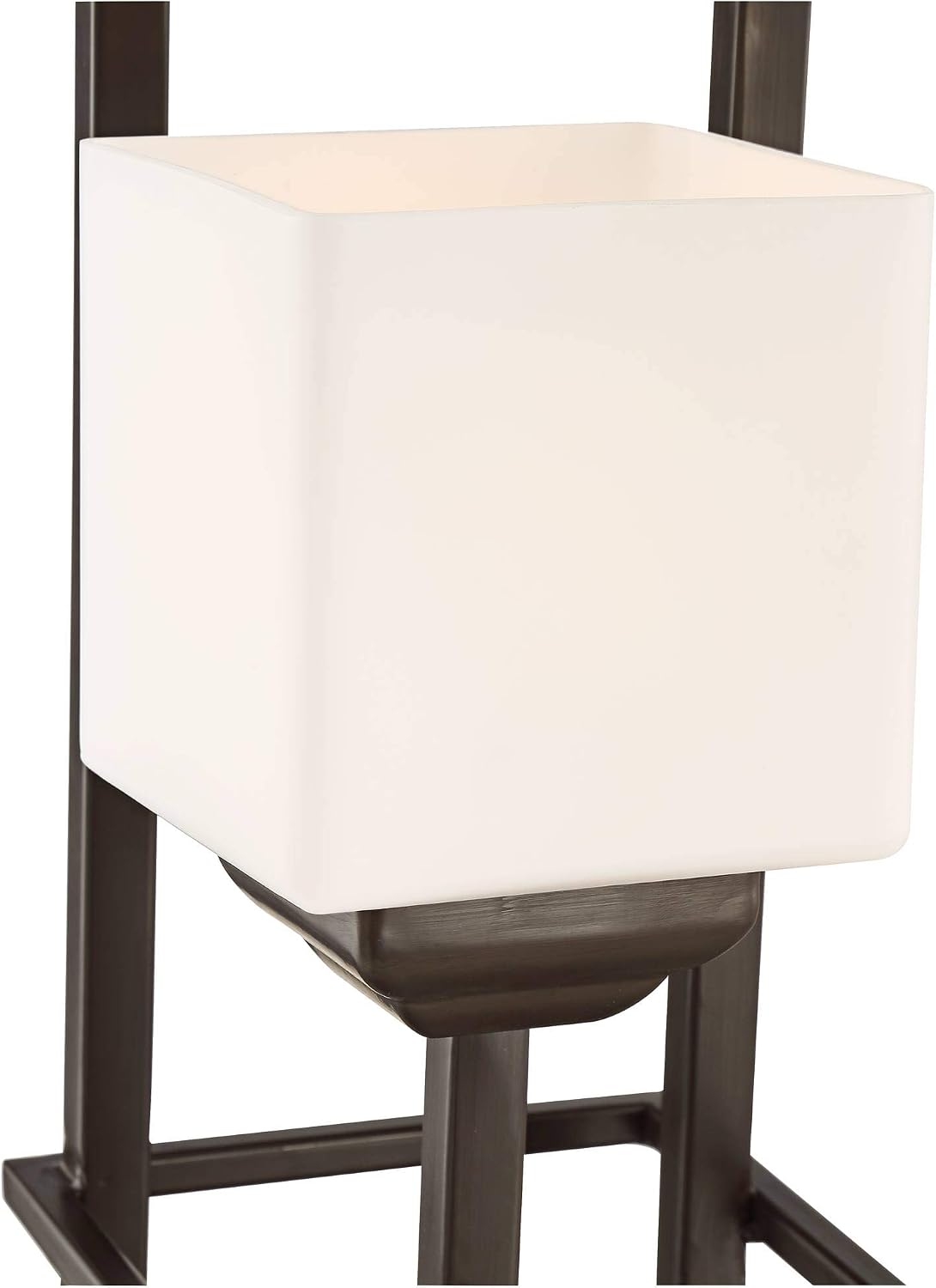 29 1/2" Tall Table Lamp USB 3-Light Bronze Brown Accent Modern Glass