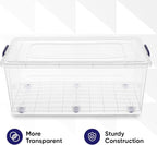 Superio Storage Bins with Lids, Stackable Totes, BPA Free, Odor Free, Organizer - Image 7