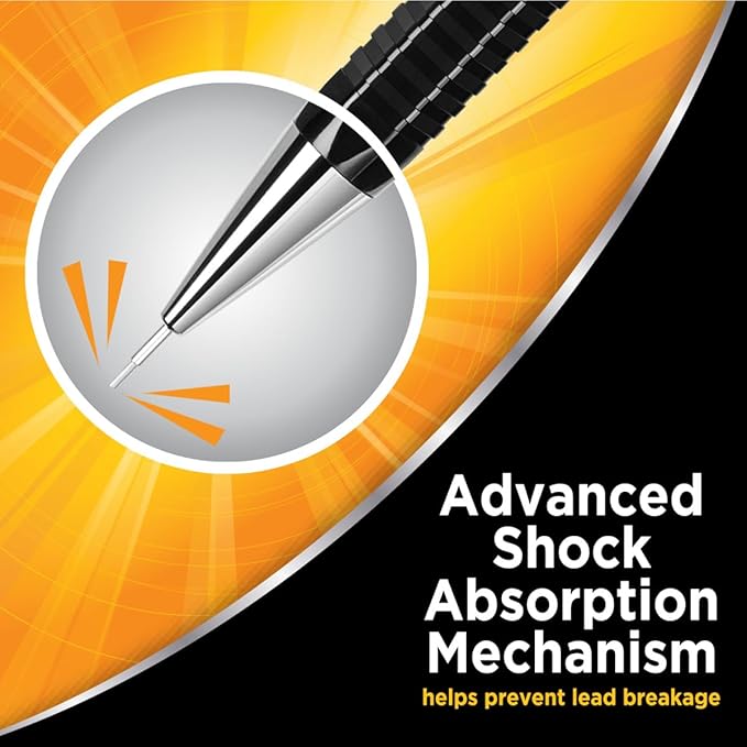 BIC Break Resistant Pro with Shock-Absorption and Twist-Up Eraser, Mechanical - Image 3