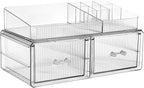 ZHIAI stackable storage drawer, cosmetic acrylic storage box, cosmetics and - Image 2