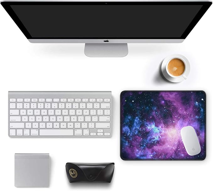 Auhoahsil Mouse Pad, 12 x 10 in Galaxy Theme Computer Mouse Pad - Image 3