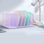 Kuntine.B Desk File Organizer Upright Mesh Desktop Organizer File Sorter Office - Image 5