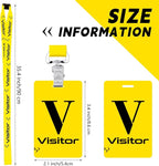PerKoop 25 Pack Visitor Badge Lanyards Volunteer Badge Holder - Image 2