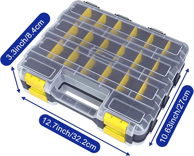 Double Side Tool Box Organizer, Hardware Storage Box, Portable Small Parts - Image 5