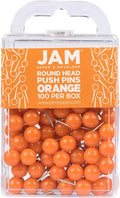 JAM PAPER Colorful Push Pins by JAMPaper