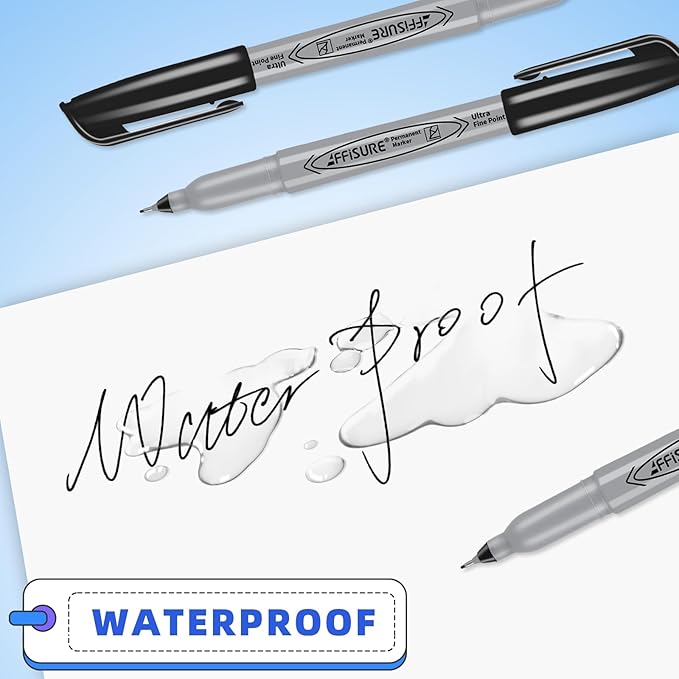 Permanent Markers, Ultra Fine Point, Fine tip permanent marker set, quick dry - Image 7