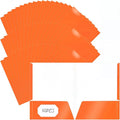 Jutom 50 Pcs 2 Pocket Glossy Paper Folders Glossy Paper Laminated Portfolios by Jutom