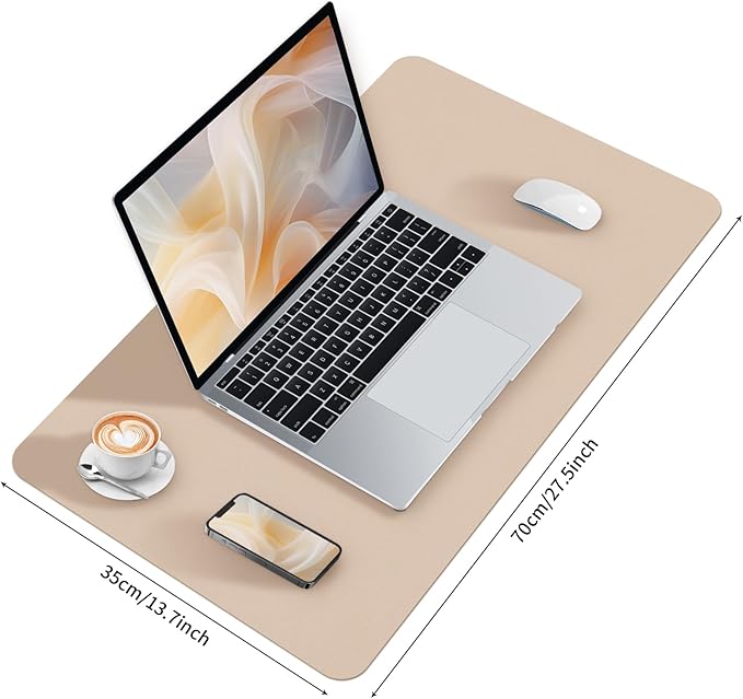 Bloss Leather Desk Mat, Mouse Pad, Waterproof Small Desk Pad, Desk Matt - Image 6