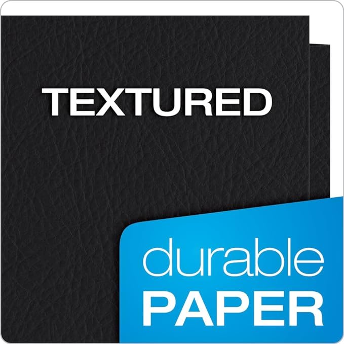 Oxford Twin-Pocket Folders, Textured Paper, Letter Size, Holds 100 Sheets - Image 4