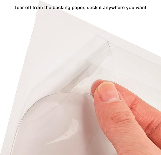Clear Adhesive 3" x 5" Index Card Pockets - Image 5