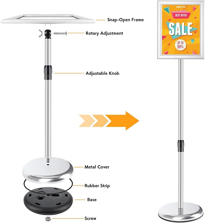 RedChili Adjustable Sign Holder Stand - Image 8