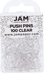 JAM PAPER Colorful Push Pins by JAMPaper