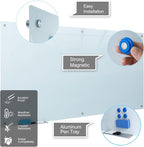 Magnetic Glass White Board 72"X36" Premium Tempered Dry Erase Boards Wall - Image 2