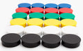 Bullseye Office 24 Round Assorted Color Fridge Magnets, Button Shaped, Small by BullseyeOffice