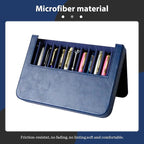 MIVLXLX PU Leather 12 Fountain Pen/Pencil Tray Case Organizer, Fashion Design - Image 3