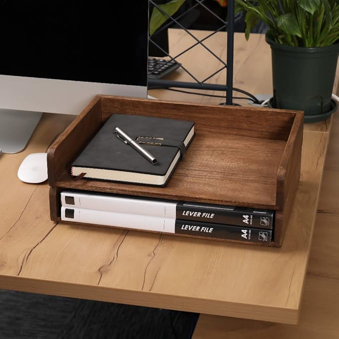 DDYURI Desktop File Trays Stackable Paper Tray - Image 8