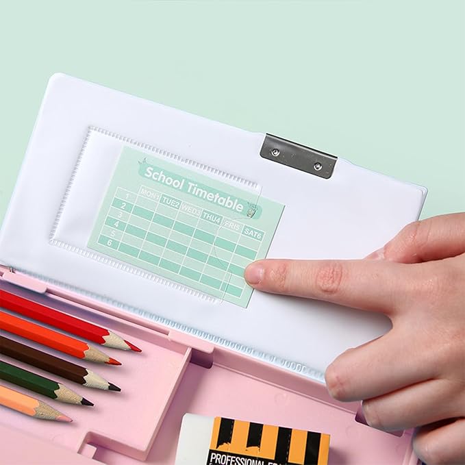 Ristpal Pop Up Multifunction Pencil Case, Cute Cartoon Pen Box Organizer - Image 3