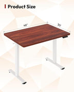 SANODESK Electric Standing Desk 48 x 30 Inches Whole-Piece Desktop Height - Image 2