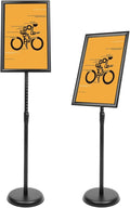 DISPLAYSWORKER Adjustable Poster Sign Stand 11 x 17, Floor-Standing Sign Holder by DISPLAYSWORKER