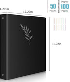 Uquelic 50-Pocket Binder with Plastic Sleeves - Image 5