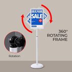 YIYO sign stand，floor sign holder poster stand heavy duty pedestal signage stand - Image 3