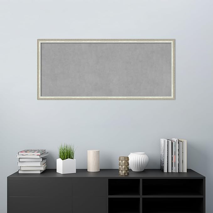 Amanti Art Silver Framed Magnetic Board 22x50 Oversize Vision Board - Image 5