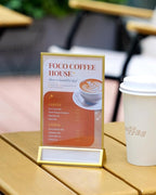 Dynta Acrylic Sign Holder 4x6 8 Pack Double Sided Clear Plastic Display Stands - Image 2