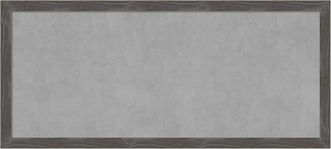 Amanti Art Grey Framed Magnetic Board 23x51 Oversize Vision Board by AmantiArt