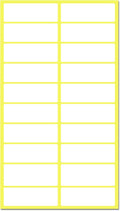 500 Pack, 1.5" x 0.5" by TownStix
