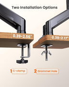 ErGear Dual Monitor Stand up to 33 inches Screen, Load-Bearing Max 22 lbs Each - Image 6