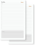 Notsu To Do List Notepad 2pk | Premium Thick Paper 120g | Daily Desk To Do List by Notsu