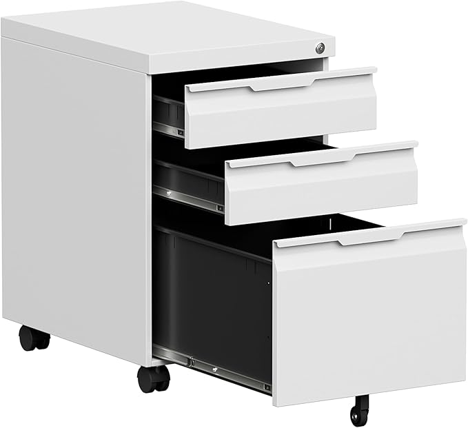 Bestoo 3-Drawer Mobile File Cabinet by Bestoo