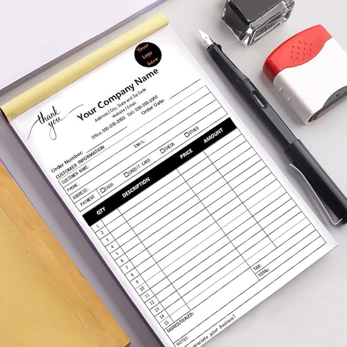 Custom Carbonless Sales Invoice Form Books - Image 3