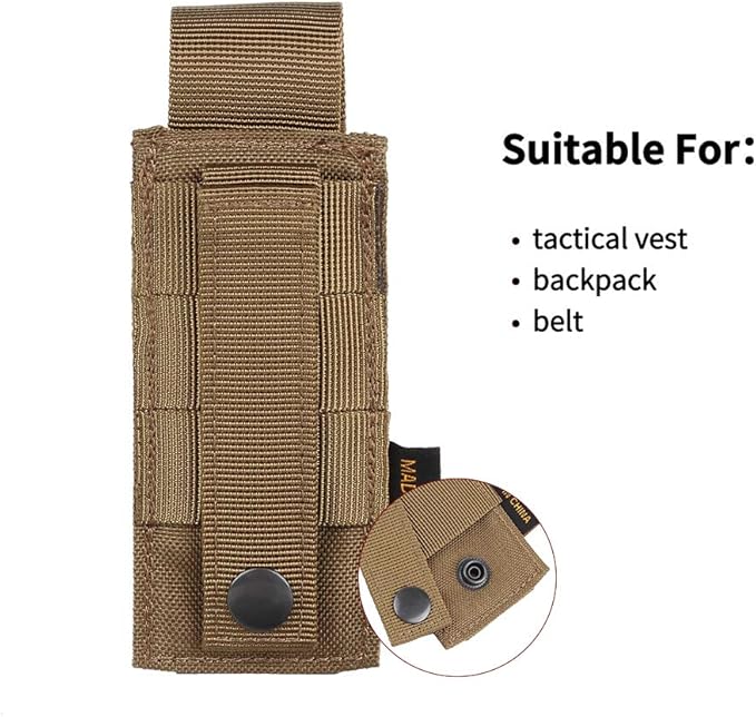 EXCELLENT ELITE SPANKER Molle Single/Double Pistol Mag Pouch Tactical Magazine - Image 5