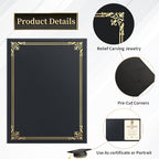 30 Packs Certificate Covers, Certificate Holders Gold Foil Border, - Image 3