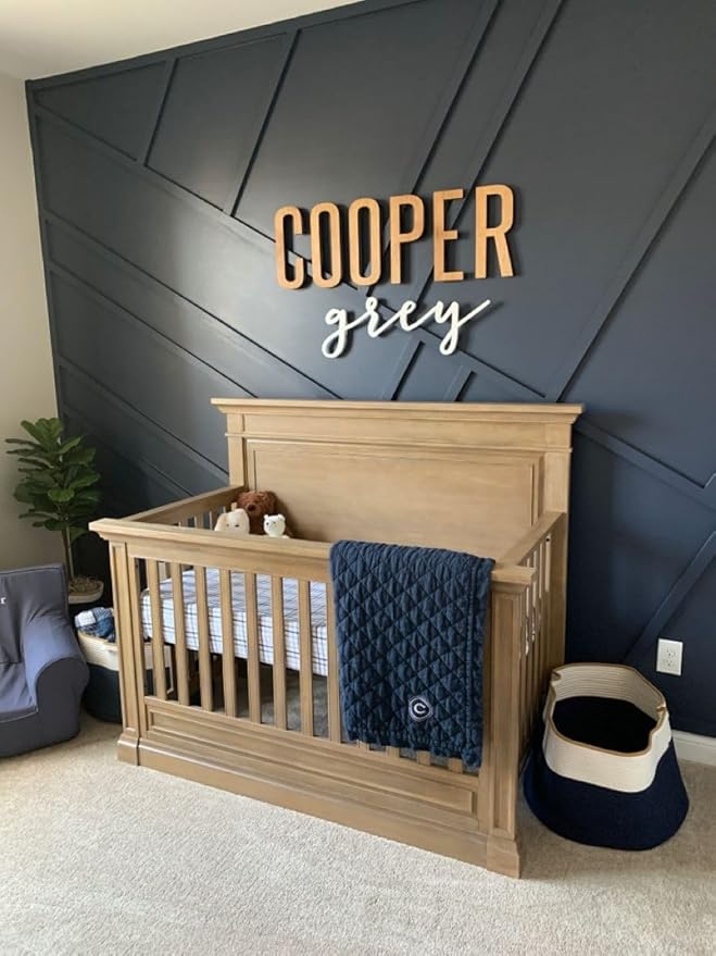 Personalized Wooden Name Sign for Nursery - Image 3