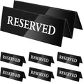 6 Pieces Table Top Reserved Sign Table Signs Reserved Seating Signs Double by Unknown