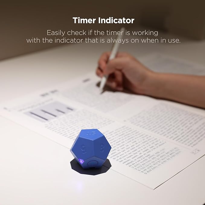 mooas Dodecagon Time Ball Rechargeable Mini Timer, 11 Preset Times, Desk - Image 4