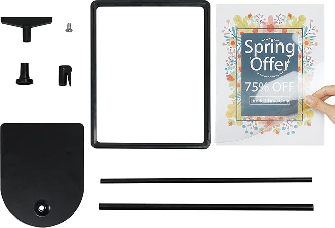 ONCEMORE Sign Holder, 8.5 x 11 Inch Sign Stand - Image 5