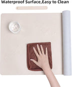 Wolaile Desk Blotter Pad, 27x13 inch PU Leather Computer Mouse Mat, Non-Slip - Image 4