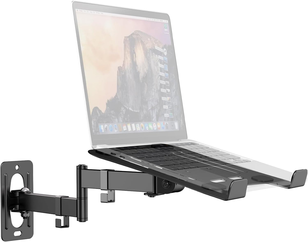PUTORSEN 2-in-1 Laptop Wall Mount for 10-17" Notebooks & 32" Sc...