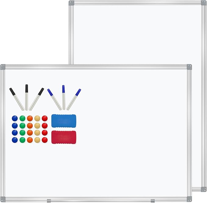 H-Qprobd 4' x 3' Whiteboard Dry Erase White Board by H-Qprobd