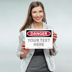 Custom OSHA Style Danger Sign 10" x 14" Aluminum Sign, Customizable "Your Text - Image 2