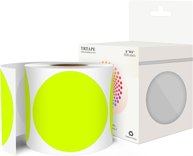 3 Inch Round Color Coding Labels by Unknown