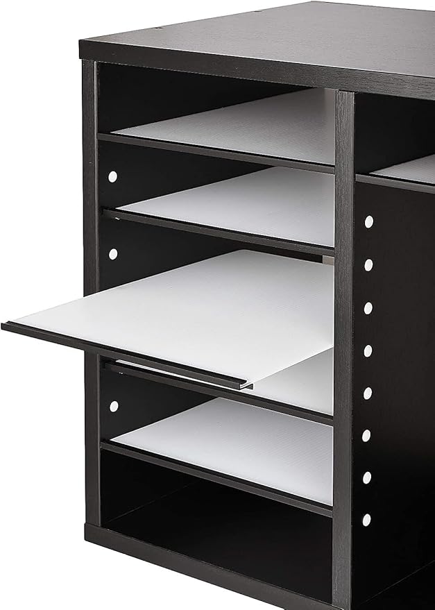 AdirOffice Wooden Adjustable Literature Organizer, 12 Compartment Office Mailbox - Image 6
