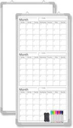 Lincia 36" x 18" Double Sides Dry Erase Calendar by Lincia